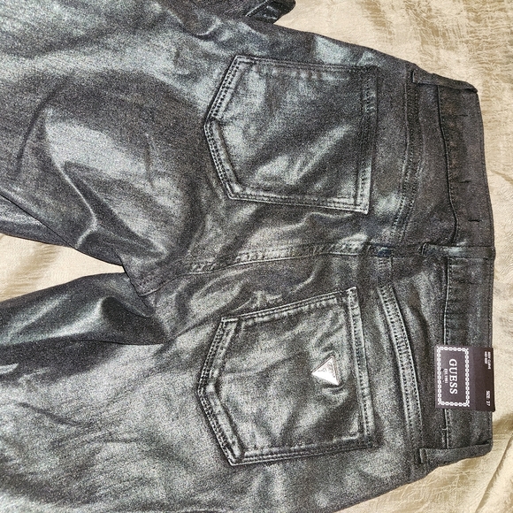 NWT Guess Sexy Curve Metallic Jeans - Picture 6 of 10